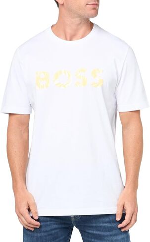 BOSS Men's Printed Cotton Short Sleeve T-Shirt in Saudi Arabia