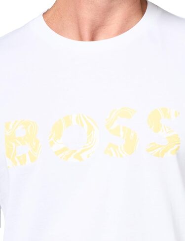 BOSS Men's Printed Cotton Short Sleeve T-Shirt in Saudi Arabia
