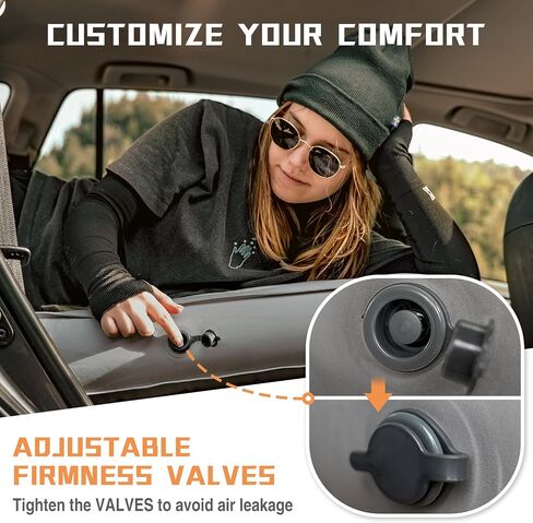 HEYTRIP Widen SUV Air Mattress for Car Camping, Inflatable 6 Inch Thickened SUV Mattress Camping Bed, Adjustable Firmness Car Air Mattress Fit Midsize SUVs - Durability Oxford (74 x 51 x 6 Inch) in Saudi Arabia