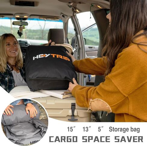 HEYTRIP Widen SUV Air Mattress for Car Camping, Inflatable 6 Inch Thickened SUV Mattress Camping Bed, Adjustable Firmness Car Air Mattress Fit Midsize SUVs - Durability Oxford (74 x 51 x 6 Inch) in Saudi Arabia