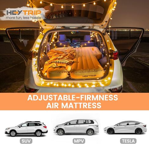 HEYTRIP Widen SUV Air Mattress for Car Camping, Inflatable 6 Inch Thickened SUV Mattress Camping Bed, Adjustable Firmness Car Air Mattress Fit Midsize SUVs - Durability Oxford (74 x 51 x 6 Inch) in Saudi Arabia