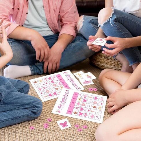 Wedding Party Bingo Game Cards(24 Players), Bridal Shower Bingo Card for Family Friend Adult, Large Group Holiday Engagement Party Activity Favor Decoration Supplies -001 in Kuwait