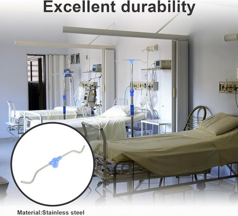 Hooks Rack Parts Vertical Stand Hook Pole Rack Accessory Pole Accessory Pole Stand Accessory Medical Stand Bottle Rack Stainless Steel in Saudi Arabia