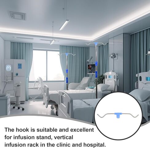 Hooks Rack Parts Vertical Stand Hook Pole Rack Accessory Pole Accessory Pole Stand Accessory Medical Stand Bottle Rack Stainless Steel in Saudi Arabia
