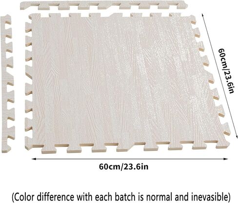 Wisfor المتشابكة رغوة الأرضيات البلاط 23.6 × 23.6 بوصة لغز ممارسة الحصير لوسائد للتدريبات الحصير رغوة الأرضيات الواقية (12 حزم) in Kuwait