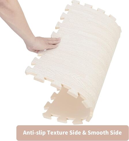 Wisfor المتشابكة رغوة الأرضيات البلاط 23.6 × 23.6 بوصة لغز ممارسة الحصير لوسائد للتدريبات الحصير رغوة الأرضيات الواقية (12 حزم) in Kuwait