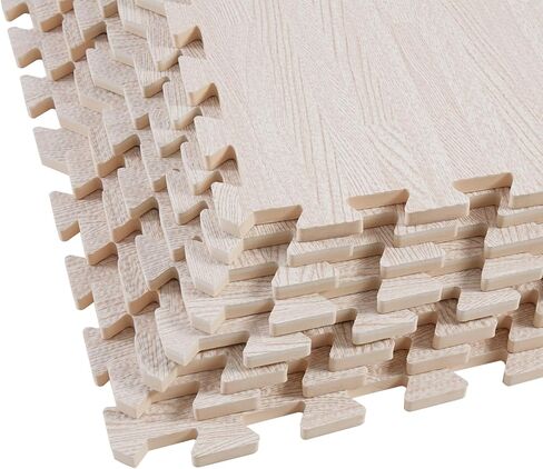 Wisfor المتشابكة رغوة الأرضيات البلاط 23.6 × 23.6 بوصة لغز ممارسة الحصير لوسائد للتدريبات الحصير رغوة الأرضيات الواقية (12 حزم) in Kuwait