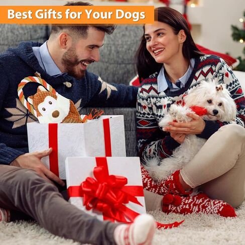 ألعاب الكلاب الكبيرة التي تصدر صوت صرير للمضغ العدواني، ألعاب شد الجرو التفاعلية مع حبل سحب، ألعاب مضغ للكلاب الأليفة من القطيفة القوية للكلاب الصغيرة والمتوسطة والكبيرة in Kuwait