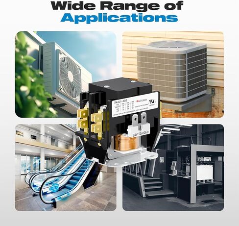 AC Contactor, Malictele 2 Pole 40 Amp 24V Coil Air Conditioner Contactor HVAC Contactor for AC Unit Outdoor Compatible Condenser Compressors Refrigeration Systems Motors etc in Saudi Arabia
