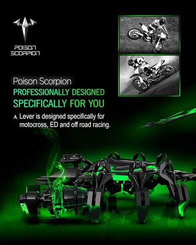 أذرع قابض فرامل الدراجة الترابية باللون الأزرق للطرق الوعرة/الترابية من POISON SCORPION متوافقة مع YZ125 YZ250 15-22 | YZ250F YZ426F YZ450F 09-22 | YZ250FX 20-22 | YZ450FX 19-22 | YZ125X 17-22 | YZ250X 16-22 in Kuwait