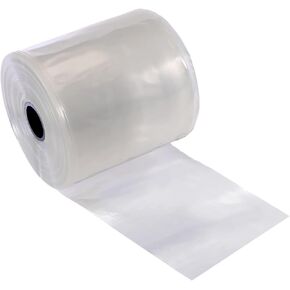 Resilia Lay Flat Poly Tubing - Food-Grade Polyethylene, Custom Poly Bag Packaging Solution, 18 Inches x 500 Feet, 2-Mil Thickness, 1 Roll