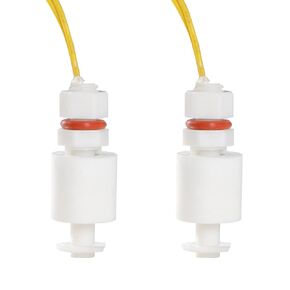 Aopin Liquid Level Switch Sensor PP, Water Liquid Level Sensor Float Switch, Plastic Ball Float Controller for Water Pump Fish Tank Cistern Sump Filter Aquarium Swim Pool Garden Pond Liquid 2 Pcs