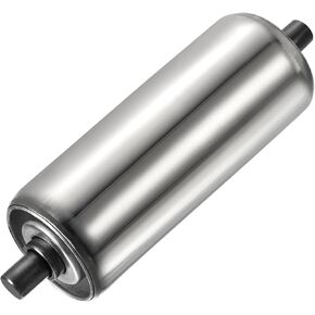 YOKIVE Conveyor Roller, Stainless Steel Roller Replacement | Smooth Movement, Great for Factories, Warehouses Use (Silver, 2 Inch Dia, 6 Inch Length)