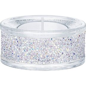 SWAROVSKI Minera Picture Frame, Silver-Tone Metal Picture Frame with Clear Swarovski Crystal Accents, For Pictures Measuring 4 x 6 Inches, Part of the Swarovski Minera Collection