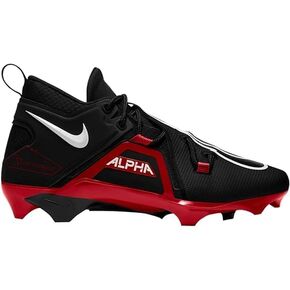 Nike Alpha Menace Pro 3 Men's Football Cleats Black/University Red/White (us_Footwear_Size_System, Adult, Men, Numeric, Medium, Numeric_11)