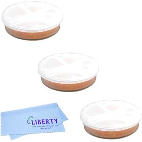 Hearing Aid Dehumidifier Refill Desiccant (3 Pack with Liberty Cleaning Cloth)