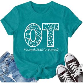 LBP Occupational Therapist Shirt Womens OT Tshirt Occupational Therapy Month Gift Tee Top