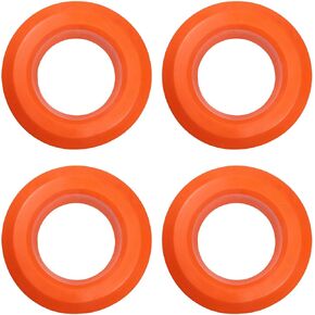 2 Inch Flexible Tank Adapter Seal Bulkhead Fitting, Rubber Sealing Compression Fittings (Black, 4 Pack)