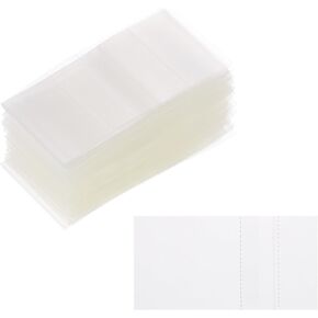 PATIKIL 115x28mm PVC Perforated Shrink Bands, 1000Pcs 0.05 mm/2 Mil Thickened Heat Shrink Seal Wrap Fit for 2.5"-2.75" Cap Diameter Essential Oil Bottles Jars Cans Tin, Clear