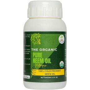 PLANT MAMA Organic Neem Oil (8 Floz) 100% Cold Pressed Neem Oil. Pure Neem Oil for Hair, Skin, Nails, Pets, Plants and Garden.