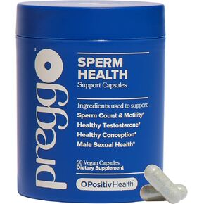 PREGGO Sperm Health Capsules for Men - OBGYN-Formulated for Improved Sperm Count & Motility with Tongkat Ali, N-Acetyl Cysteine, Alpha Lipoic Acid – Male Reproductive Health, 60 Count (Pack of 1)