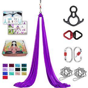 Aerial Silks 11 Yards Aerial silk set Yoga swing Premium aerial silk hammock aerial yoga silks for home or Acrobatic Flying Yoga