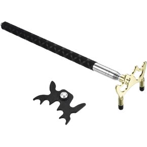 PATIKIL Retractable Billiards Cue Stick Bridge, Pool Cues Accessory with Removable Metal Head for Table Competition