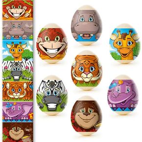 Easter Egg Wraps Thermo Heat Shrink Sleeve Decoration Pysanka Pysanky Jungle