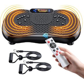 Vibration Plate Exercise Machine, PBYRD Lymphatic Drainage Machine for Weight Loss, Full Body Workout Vibrate Fitness Platform, Helps Toning Shaping Wellness Home Gyms Workout - Max User Weight 330lbs