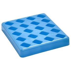 Caplugs Evergreen 240-3516-B10 5-Slide Mailer Rack. 20 Places, Polystyrene, Light blue