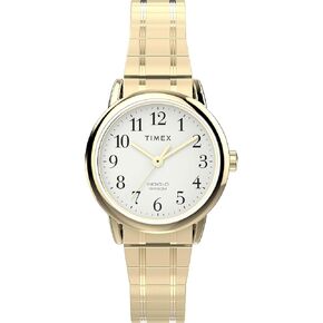 Timex Women's Easy Reader 25mm Watch - Two-Tone Expansion Band White Dial Silver-Tone Case