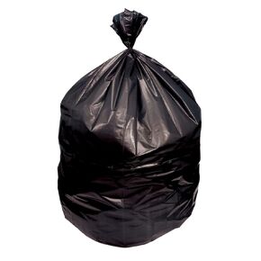 HBC Value Perfomance Can Liners 24"x33", Black, 6Mic, 20/50, HDPE Liners