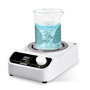 Magnetic Stirrer Hot Plate Max 280℃ 5.3 in Magnetic Stir Plate 200-1500RPM 5000ml Capacity Magnetic Hotplate Stirrer Mixer,1-999min Timer,Temp Probe Sensor&Stir Bar(Heating/LCD Display)