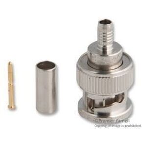 2065-11-9 RF/COAXIAL, BNC PLUG, STR, 75OHM, CRIMP (100 pieces)