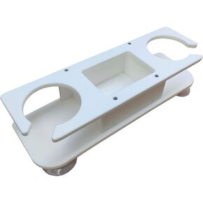 Brocraft Marine Two Drink Holder with Storage Box/Suction Cups 2 Drink Holder with Storage Box