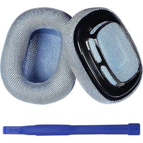 Adhiper Replacement Ear Pads for AirPods Max Headphone Breathable Mesh Fabric Earpads Covers Easy to Install Ear Cushions with Magnet Ear Pads Earmuff Repair Part(Dark Grey)