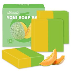 3 PCS Yoni Soap Bar, Organic Yoni Bar Soap Yoni Wash Feminine Wash for Women Ph Balance, Natural Deodorant Vaginal Body Bath Soap Body Wash Strawberry Handmade feminine soap