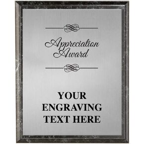 Corporate Appreciation Plaques - 7 x 9 Etched Recognition Trophy Plaque Awards Prime