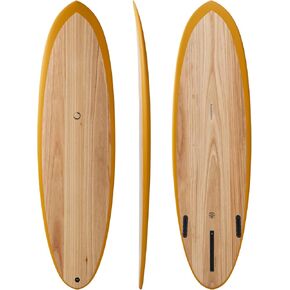 Wood Skin Surfboard Mid Length MID01, Durable and Light-Weight Structure