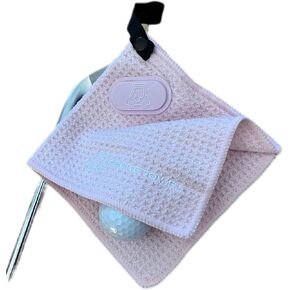 Magnetic Golf Towels, Small (Pink) | Iron Head Cover