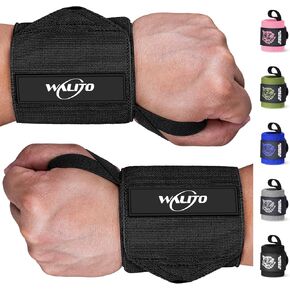 Weight Lifting Wrist Wraps - 21" Gym Wrist Straps for Weightlifting, Breathable Wrist Brace, Avoid Injury and Maximize Grip for Men & Women Powerlifting, Strength Training, Bodybuilding