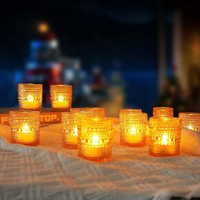 6 قطع حامل شموع، حاملات شموع، حاملات شموع زجاجية مستدقة لأضواء الشاي والشموع المستدقة، حاملات عصا الشموع ديكور للطاولة المركزية لحفلات الزفاف وعيد الميلاد... in Kuwait