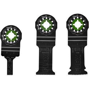 FLEX 5-Piece Oscillating Tool Trimming Project Blade Set, Cuts Wood, Wood with Nails, Metal, Drywall, Plastic, PVC- FAM40001-5