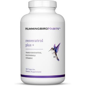 Resveratrol Plus+ 1450mg, Trans Resveratrol Supplement with Vitamin C & Polyphenol Complex, Antioxidant Supplement for Immune Support, Longevity Support & Overall Wellness, 180 Vegan Capsules