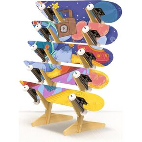 5-Layer Skateboard Racks Floor Stand Skateboard Rack Suitable for Storage of All Kinds of Penny Board, Longboard, Skateboard Deck, Kids Skateboard