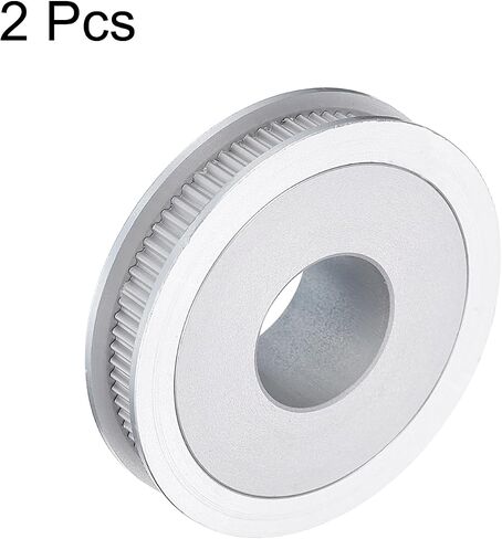 uxcell 2pcs GT-2 Pulley Synchronous Wheel 80 Teeth 20mm Bore, Fit with 6mm Width Belt, Aluminum Alloy Timing Pulley Wheel for 3D Printer, CNC Machine in Saudi Arabia