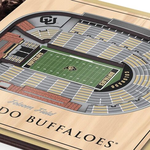 إطار صورة YouTheFan NCAA Colorado Buffaloes 3D StadiumView - حقل فولسوم in Saudi Arabia
