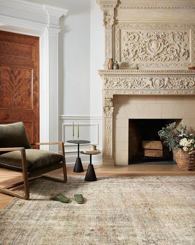 مجموعة Loloi II Margot Collection MAT-01 عتيقة/حكيمة 8'-6" x 11'-6"، 0.38 بوصة سميكة، سجادة منطقة، feat.CloudPile، ناعمة، متينة، مطبوعة، ميدالية، كومة منخفضة، غير قابلة للتساقط، سهلة سجادة غرفة المعيشة نظيفة in Kuwait