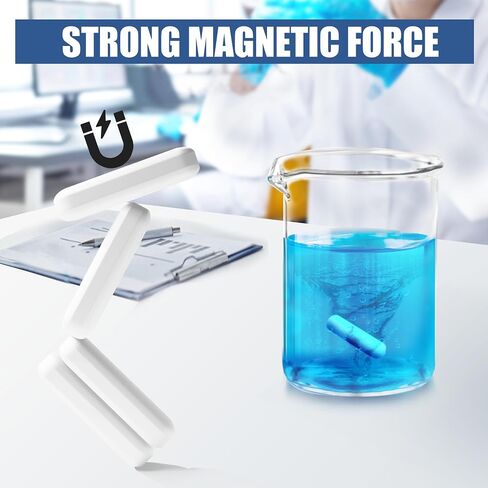 15PCS 30mm/1.18 Inch PTFE Magnetic Stirrer Mixer Stir Bar, Laboratory Magnetic Stir Bar, Stir Plate Bars in Saudi Arabia
