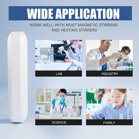 15PCS 30mm/1.18 Inch PTFE Magnetic Stirrer Mixer Stir Bar, Laboratory Magnetic Stir Bar, Stir Plate Bars in Saudi Arabia